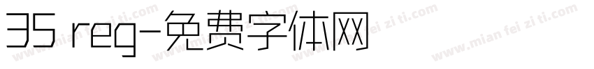 35 reg字体转换